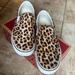 Vans Slip-ons Leopard 🐆 print Size 8.5